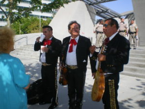 Mariachis at city hall